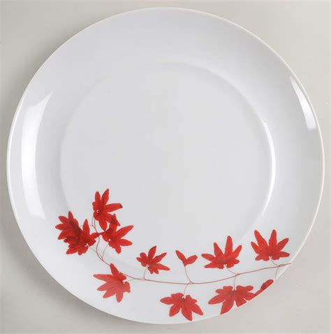 mikasa pure red dinner plate